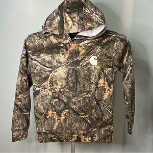Carhartt Woodland Camouflage Hoodie size small 8-10 women